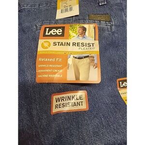 Nwt Mens 33x30‎ Lee Jeans Relaxed Fit Dark Stone Wash